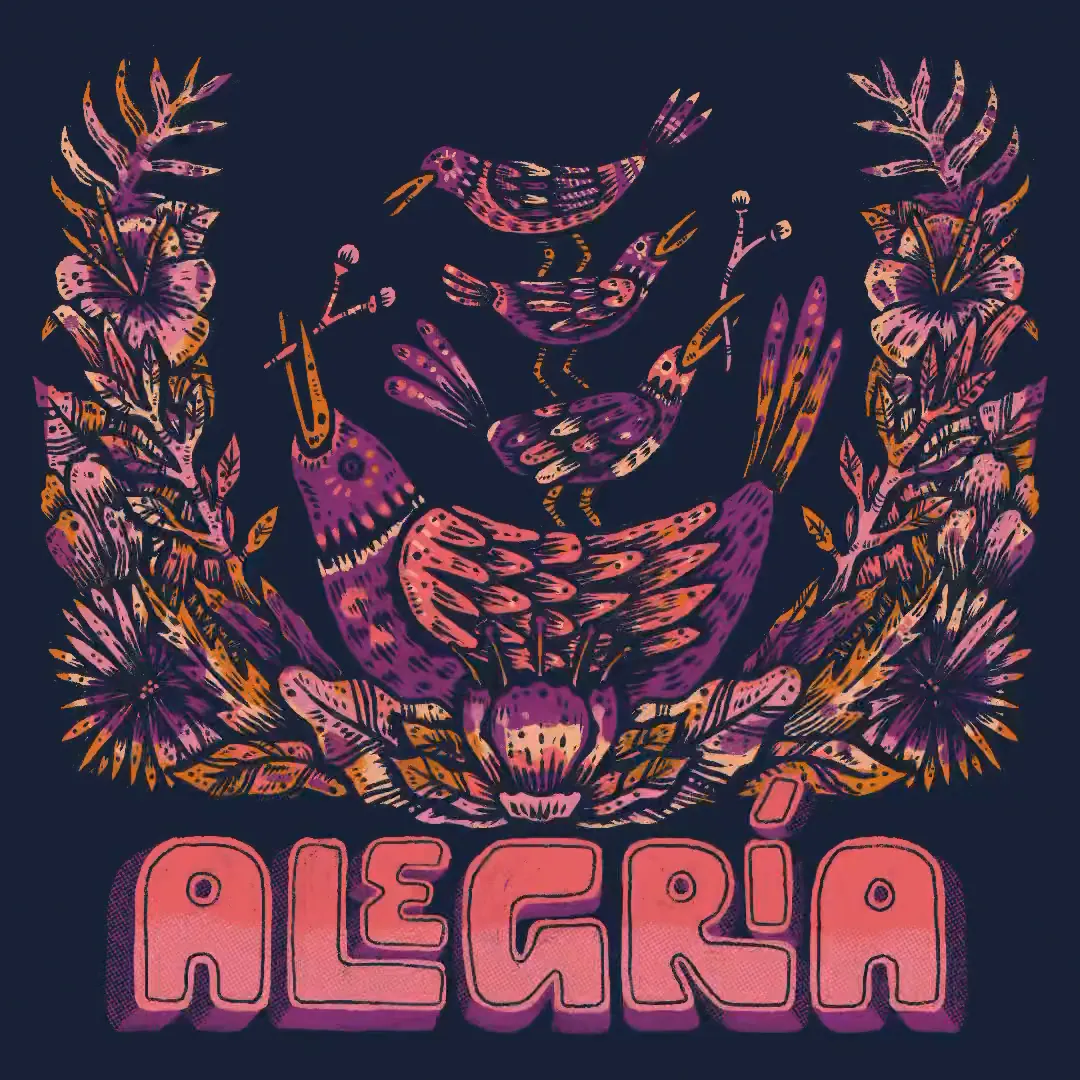 Alegría by Victor Melendez — from first sketch to final color.