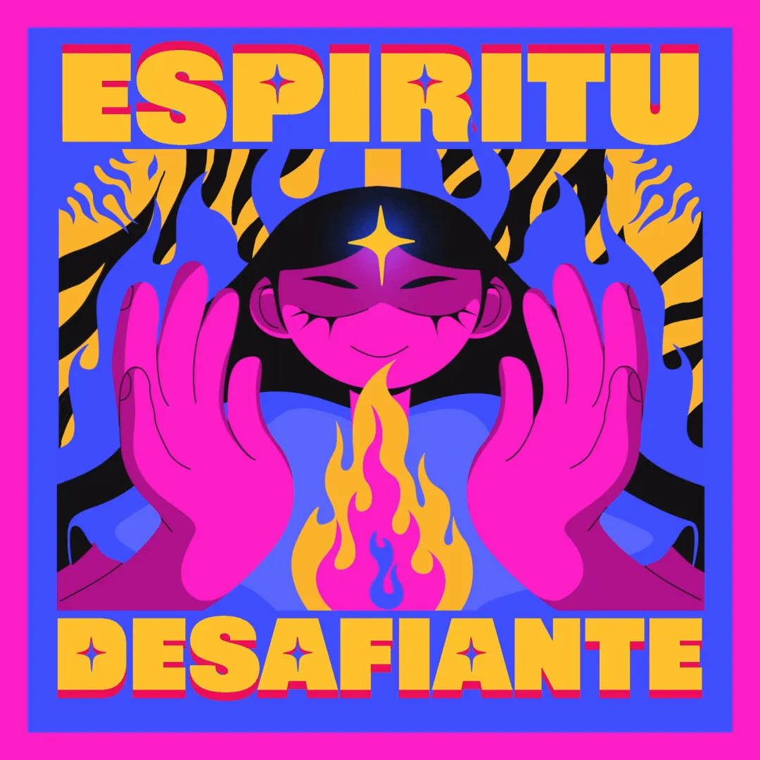 Espíritu Desafiante by Nataly Menjivar — from first sketch to final color.