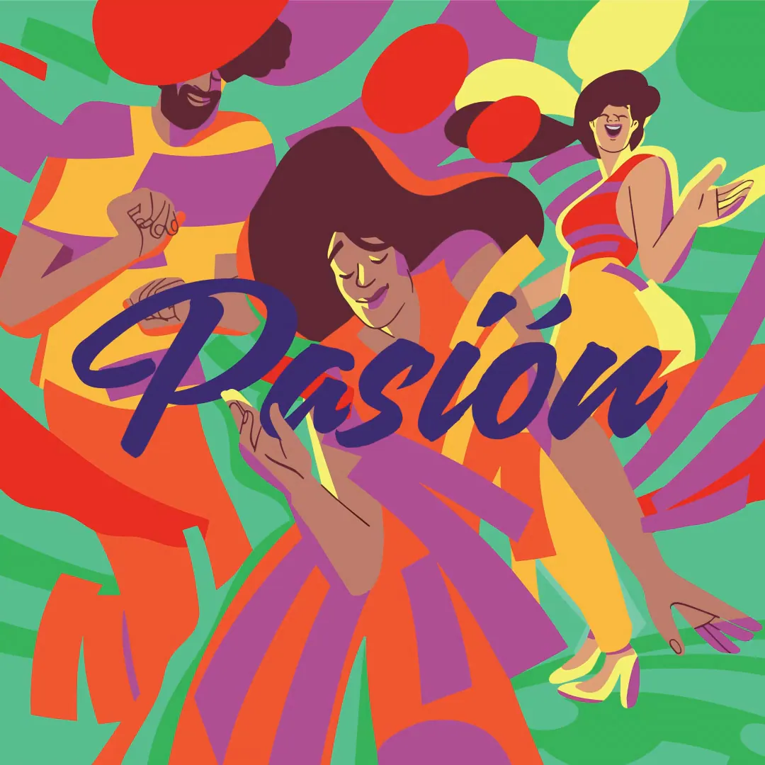 Pasión by Eugenia Mello — from first sketch to final color.