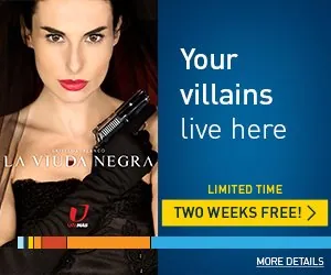 Banner: “Your villains live here.”